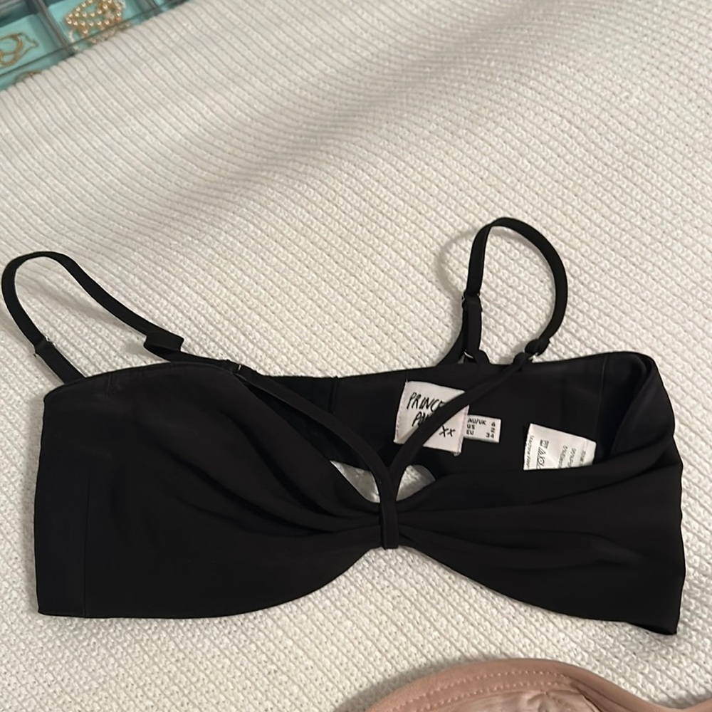 Black princess Polly crop top
